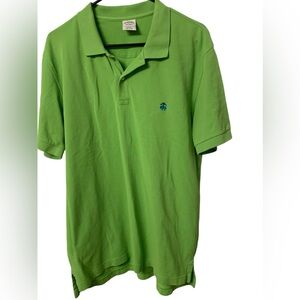 Brooks Brothers polo XL slim fit golf shirt lime green